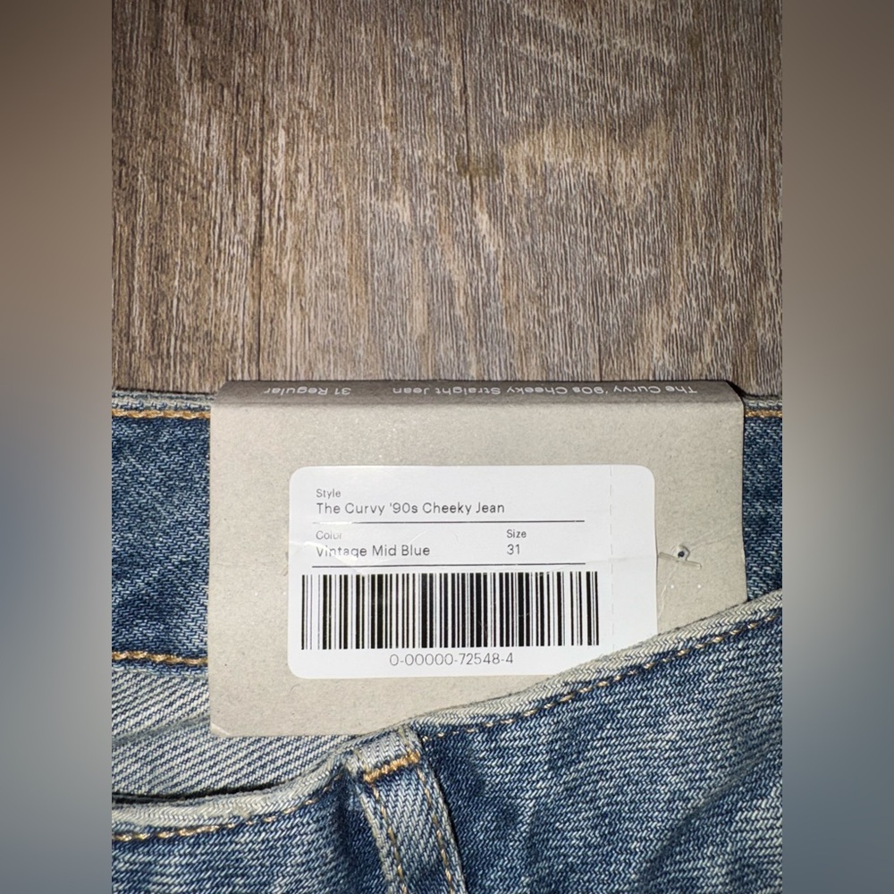 Everlane Women's Straight Leg Jeans - Blue - Picture 6 of 9